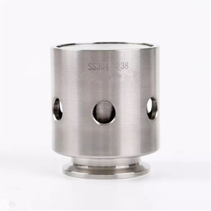 Sanitary Short Tri Clamp 15-30Psi Fixed Pressure Relief / Vacuum Valve 