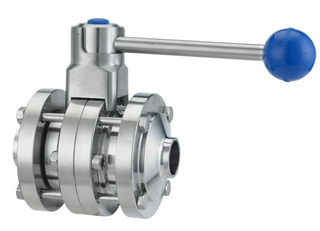 Sanitary Welding Butterfly Valve with Union Stainless Steel AISI304/316L