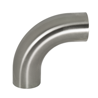 Sanitary Stainless Steel Welding 90 Degree Elbows w/ Tangent